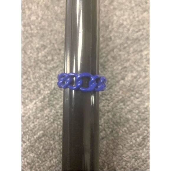Blue Chainlink Ring - Picture 1 of 3